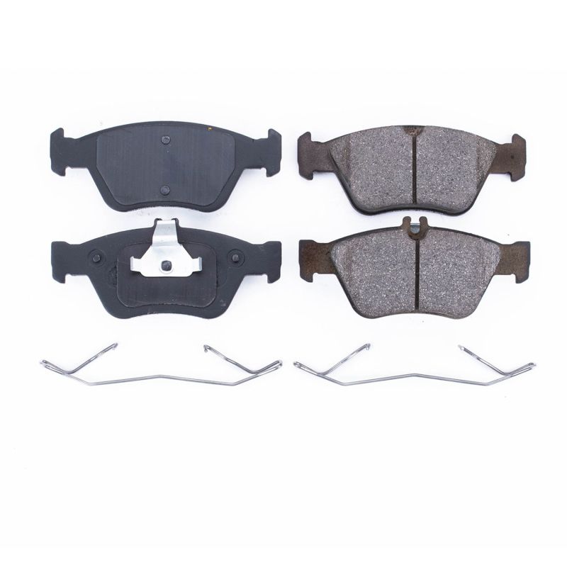 PSB Z17 Evolution Brake Pads - Power Stop 99-00 Mercedes-Benz C230 Front Z17 Evolution Ceramic Brake Pads w/Hardware
