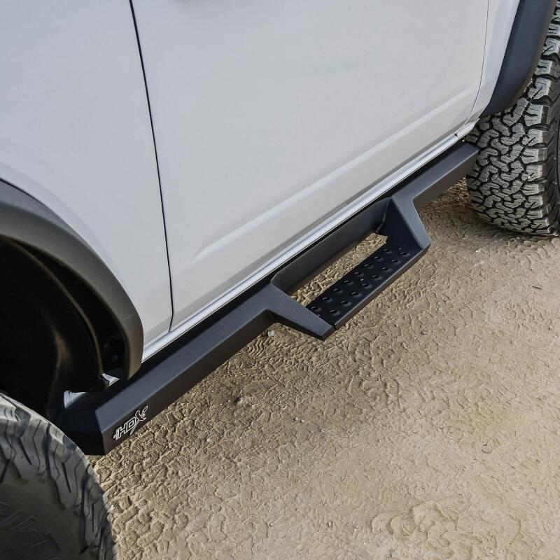 WES Nerf Bars - HDX Drop - Westin/HDX 2021+ Ford Bronco (2-Door) Drop Nerf Step Bars - Textured Black