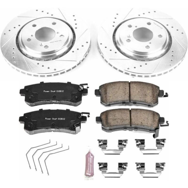PSB Z23 Evolution Kit - Power Stop 15-17 Honda Odyssey Front Z23 Evolution Sport Brake Kit