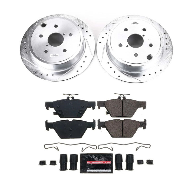 PSB Z23 Evolution Kit - Power Stop 2021 Subaru WRX Rear Z23 Evolution Brake Kit