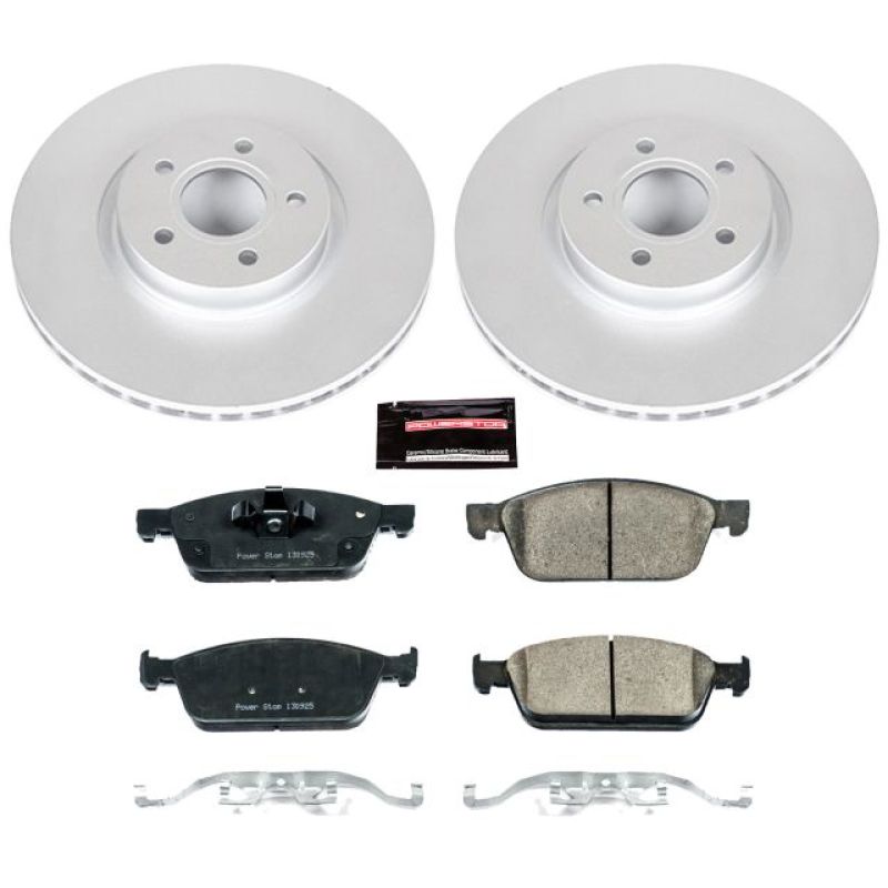 PSB Z23 Evolution Coated Kit - Power Stop 13-19 Ford Escape Front Z23 Evolution Sport Coated Brake Kit