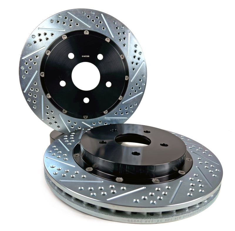 BAE Eradispeed Rotors - Baer Brakes 05-13 Chevrolet Corvette Eradispeed+ Rear SDZ 2-Piece Performance Brake Rotors