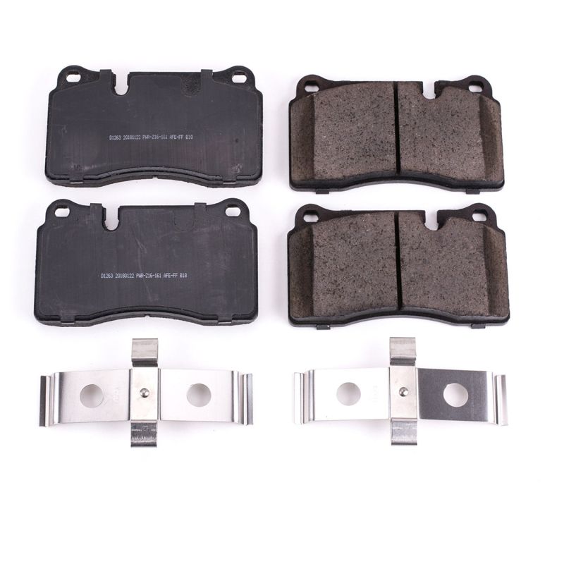 PSB Z17 Evolution Brake Pads - Power Stop 06-09 Land Rover Range Rover Front Z17 Evolution Ceramic Brake Pads w/Hardware