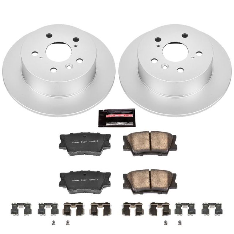 PSB Z17 Evolution Coated Kit - Power Stop 07-12 Lexus ES350 Rear Z17 Evolution Geomet Coated Brake Kit