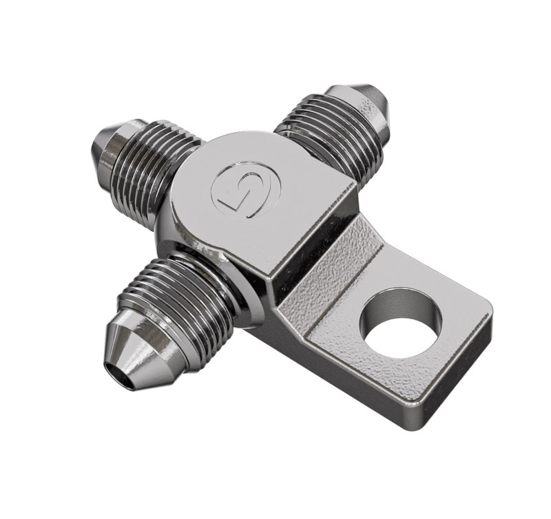 GR PWS Brake Line Fittings - Goodridge T-Piece w/Locating Tab for AN3 Female Fittings