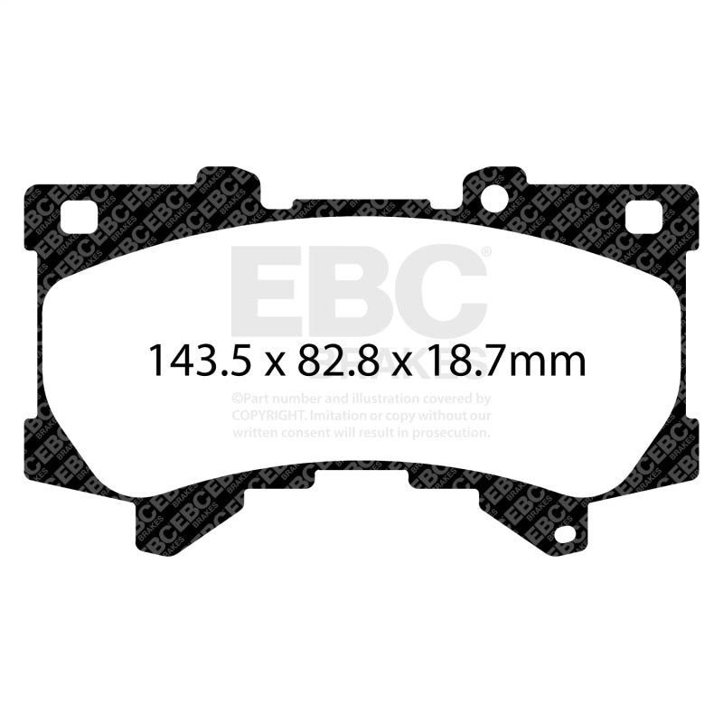 EBC Greenstuff Brake Pad Sets - EBC 2022+ Lexus LX600 3.5TT Greenstuff Front Brake Pads