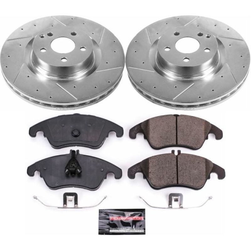 PSB Z23 Evolution Kit - Power Stop 12-15 Mercedes-Benz C250 Front Z23 Evolution Sport Brake Kit