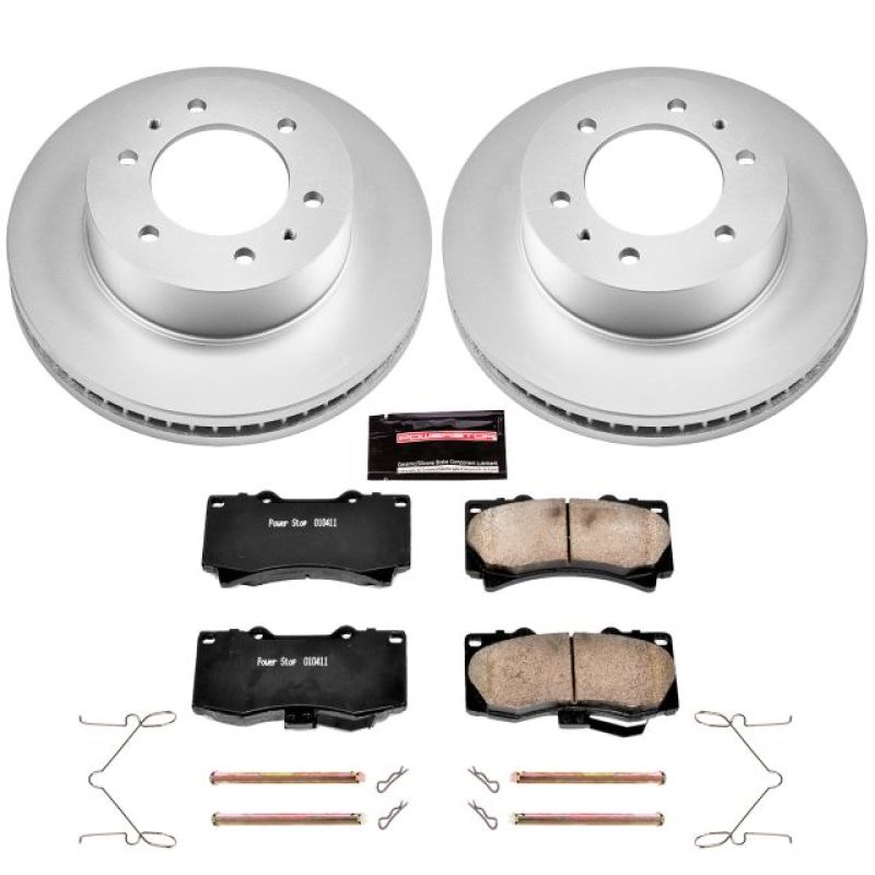 PSB Z17 Evolution Coated Kit - Power Stop 06-10 Hummer H3 Front Z17 Evolution Geomet Coated Brake Kit