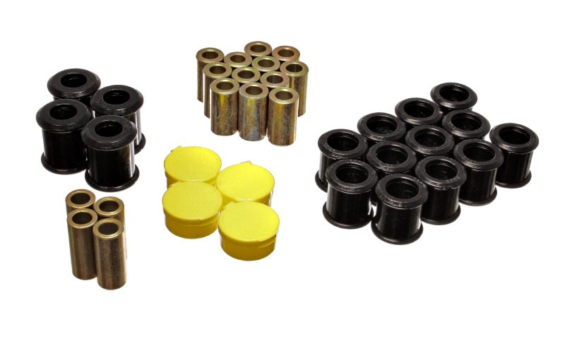 ES Cntrl Arm Bushings - Black - Energy Suspension 89-94 Nissan 240SX (S13) Black Rear Control Arm Bushing Set