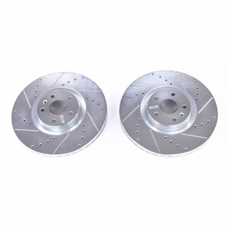 PSB Evolution Drill/Slot Rotor - Power Stop 16-18 Volvo S90 Front Evolution Drilled & Slotted Rotors - Pair