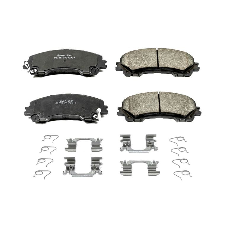 PSB Z17 Evolution Brake Pads - Power Stop 14-19 Infiniti Q50 Front Z17 Evolution Ceramic Brake Pads w/Hardware