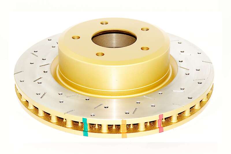 DBA 4000 Slot&Drill Rotors - DBA 05 Pontiac GTO Front Slotted & Drilled 4000 Series Rotor