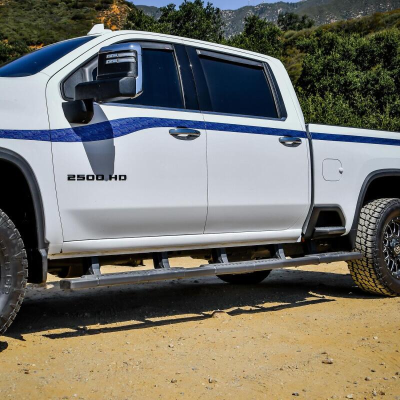 WES Nerf Bars - R5 - Westin 2020 Chevy Silverado 2500 Crew Cab (6.5ft Bed) R5 M-Series XD W2W Nerf Bars - Textured Black