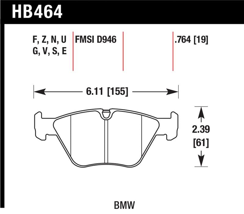 HAWK DTC-70 Brake Pad Sets - Hawk BMW 330Ci/330i/330Xi/M3/X3/Z4 DTC-70 Front Race Pads