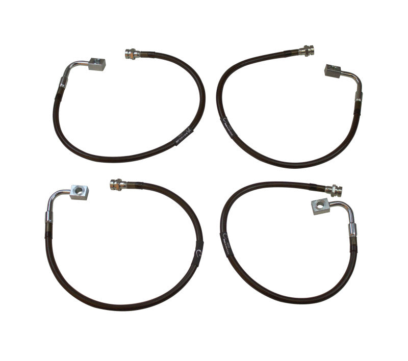 MXT Brake Line Kit - MaxTrac 07-18 Jeep Wrangler JK 2WD/4WD Front & Rear Extended Brake Line Kit
