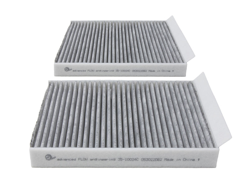 AFE Cabin Air Filters - aFe 09-19 BMW 5/6/7 Series Various Models Carbon Cabin Air Filter (Pair)