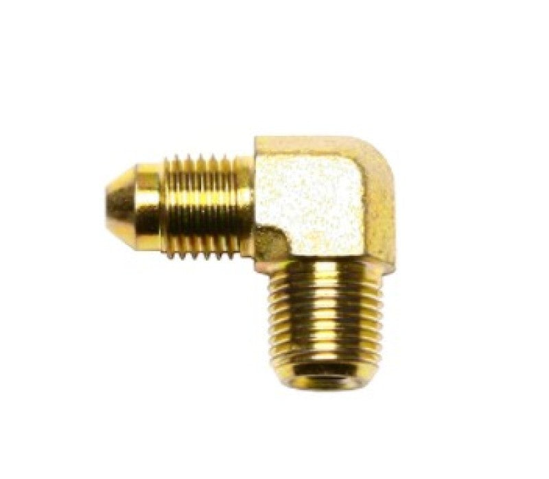 WIL Fittings and Adaptors - Wilwood Inlet Fitting - 1/8-27 NPT to -3 (90)