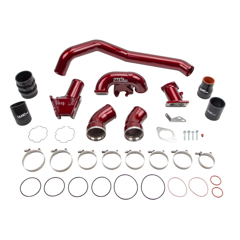 WCF Intake Bundle Kit - Wehrli 07.5-10 GMC/Chevrolet 6.6L Duramax Stage 1 High Flow Intake Bundle Kit - WCFab Red