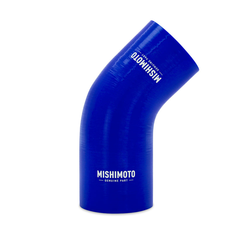 MM Couplers - 45 Deg - Mishimoto Silicone Reducer Coupler 45 Degree 2.25in to 2.5in - Blue