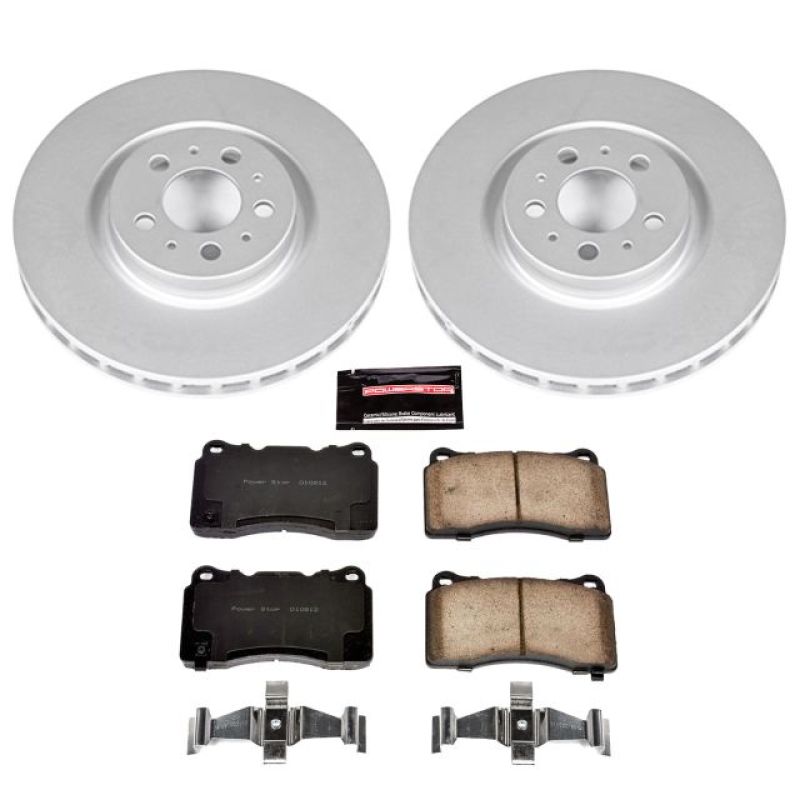 PSB Z23 Evolution Coated Kit - Power Stop 04-07 Volvo S60 Front Z23 Evolution Sport Coated Brake Kit