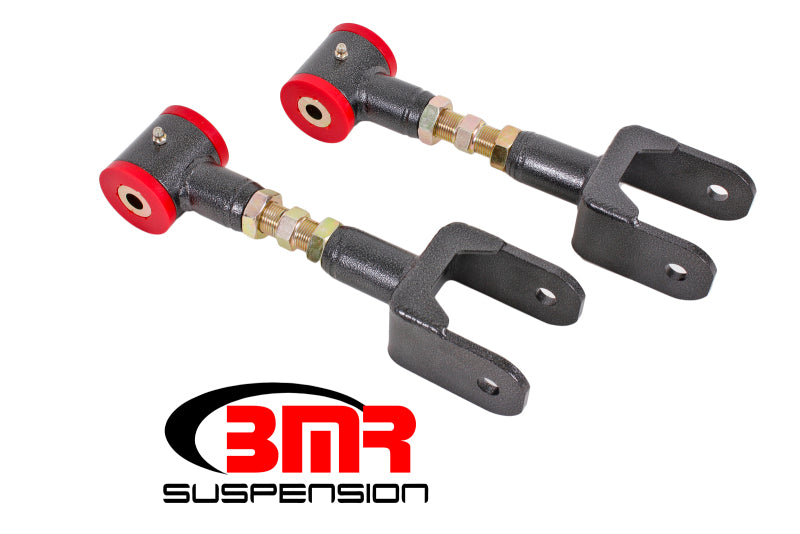 BMR Control Arms - BMR 79-04 Fox Mustang Upper Control Arms On-Car Adj. (Polyurethane) - Black Hammertone