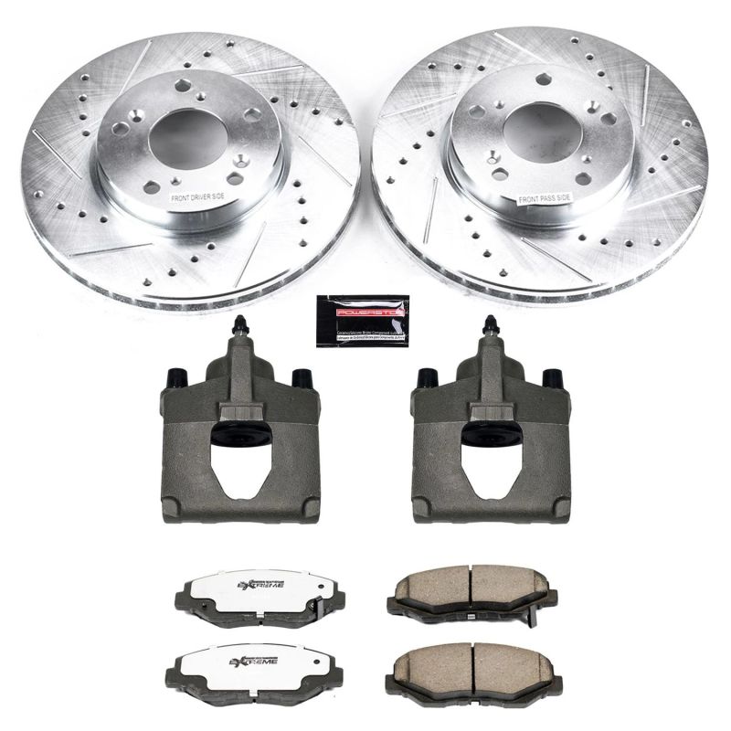 PSB Z26 Street Kit w/Cals - Power Stop 14-15 Acura ILX Front Z26 Street Warrior Brake Kit w/Calipers