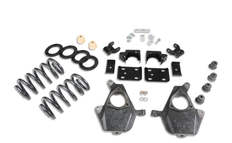 BT Lowering Kit w/o Shocks - Belltech LOWERING KIT 14 Chev/GM Silverado/Sierra Std Cab 2WD 3in or 4in Front/7in Rear w/o Shocks