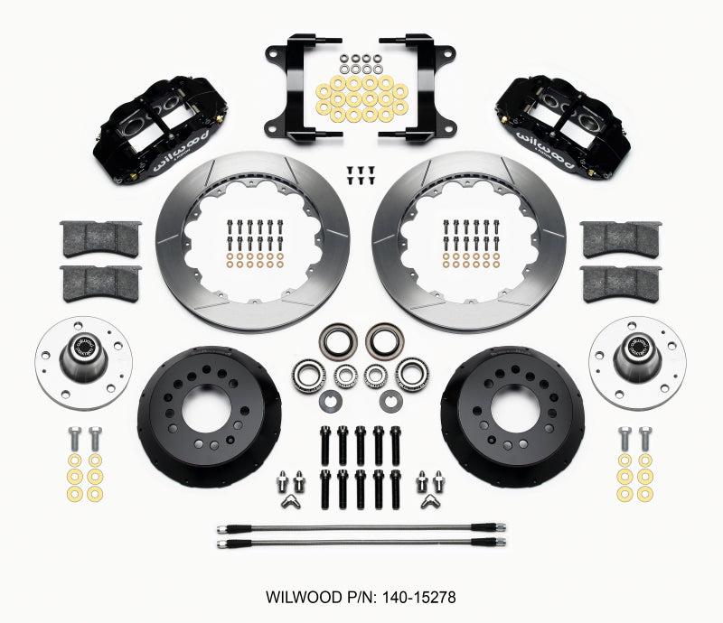 WIL Superlite Brake Kit - Wilwood Narrow Superlite 6R Front Hub Kit 12.88in 82-92 Camaro//Firebird