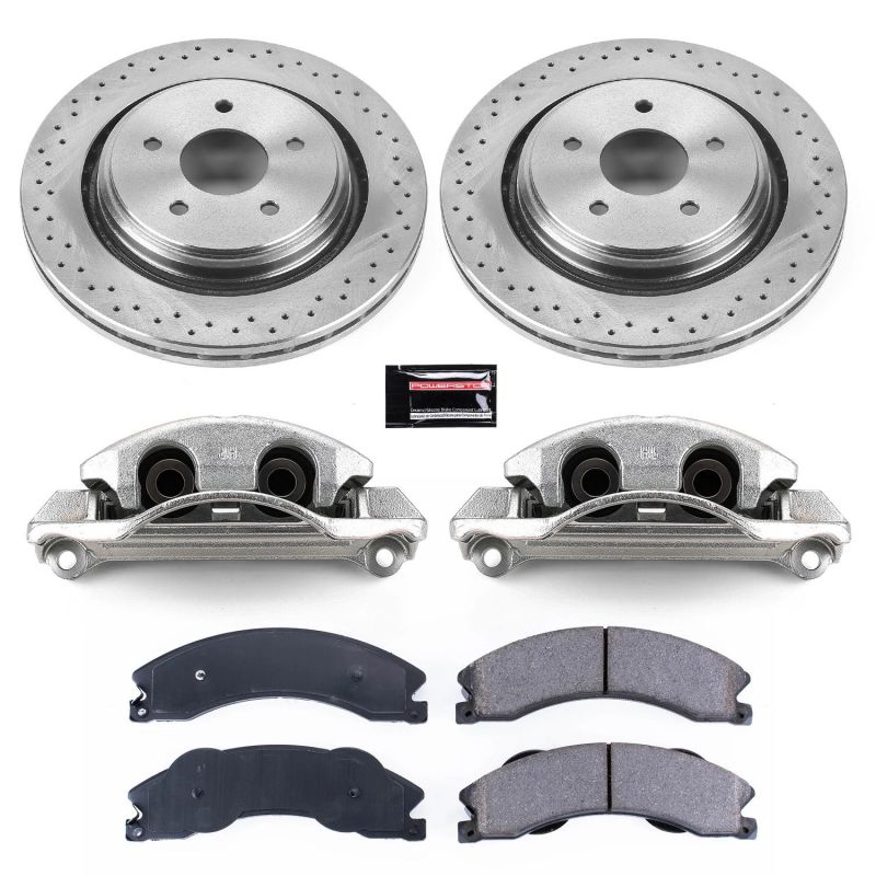PSB Autospecialty Caliper - Power Stop 11-19 GMC Sierra 3500 HD Rear Autospecialty Kit w/Cals
