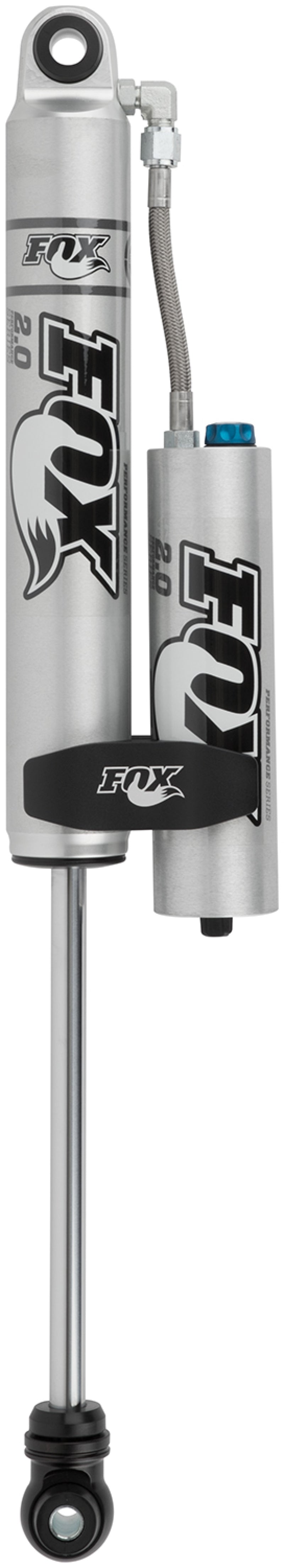 FOX 2.0 Factory Shock - Fox 2.0 Factory Series 11.1in. Smooth Body Res. Shock w/CD Adj. / Std Travel / Eyelet Ends - Black
