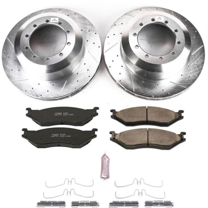 PSB Evolution Drill/Slot Rotor - Power Stop 15-20 Ford F59 Front Z23 Evolution Brake Kit