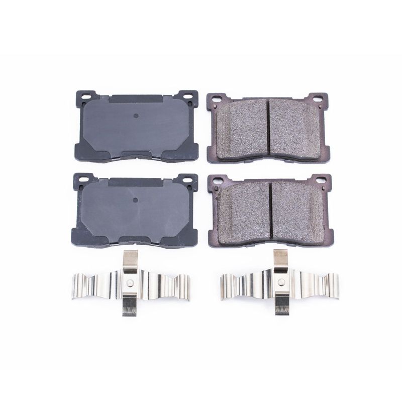 PSB Z17 Evolution Brake Pads - Power Stop 12-16 Hyundai Equus Front Z17 Evolution Ceramic Brake Pads w/Hardware