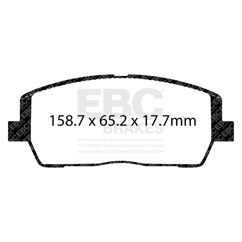 EBC Ultimax2 Brake Pad Sets - EBC 2019+ Hyundai Palisade 3.8L Ultimax Front Brake Pads