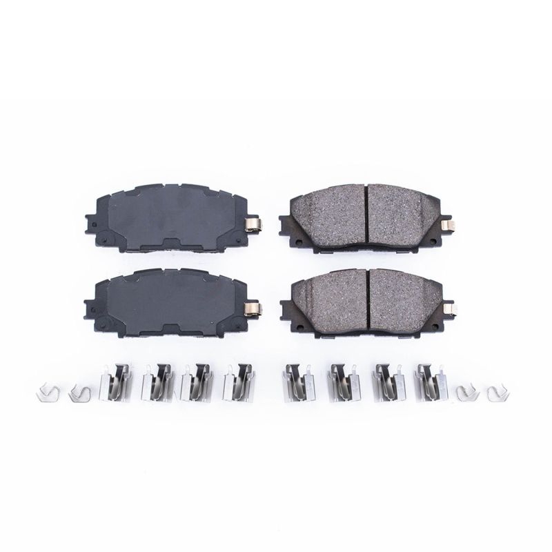 PSB Z17 Evolution Brake Pads - Power Stop 2013 Scion iQ Front Z17 Evolution Ceramic Brake Pads w/Hardware