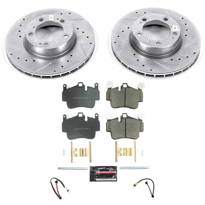 PSB Z23 Evolution Kit - Power Stop 06-08 Porsche 911 Front Z23 Evolution Sport Brake Kit