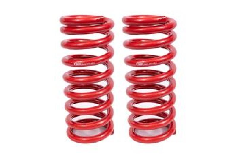 BMR Lowering Springs - BMR 67-69 Chevrolet Camaro / Pontiac Firebird 3in Drop Small Block Front Lowering Springs - Red