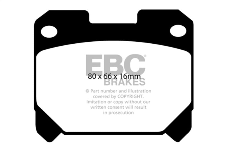 EBC Redstuff Brake Pad Sets - EBC 93-98 Toyota Supra 3.0 Twin Turbo Redstuff Rear Brake Pads