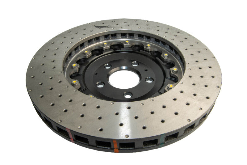 DBA 5000 Series Drilled Rotors - DBA 07-11 Audi S6 Front 5000 Series Cross Drilled Rotor w/Black Hat