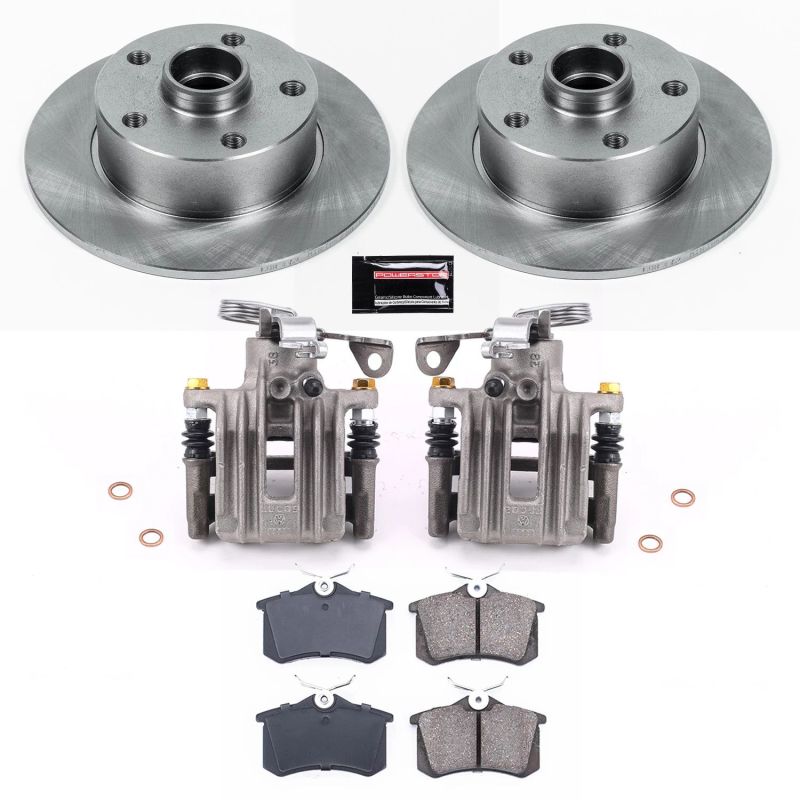 PSB Autospecialty Kit w/Cals - Power Stop 97-01 Audi A4 Rear Autospecialty Brake Kit w/Calipers