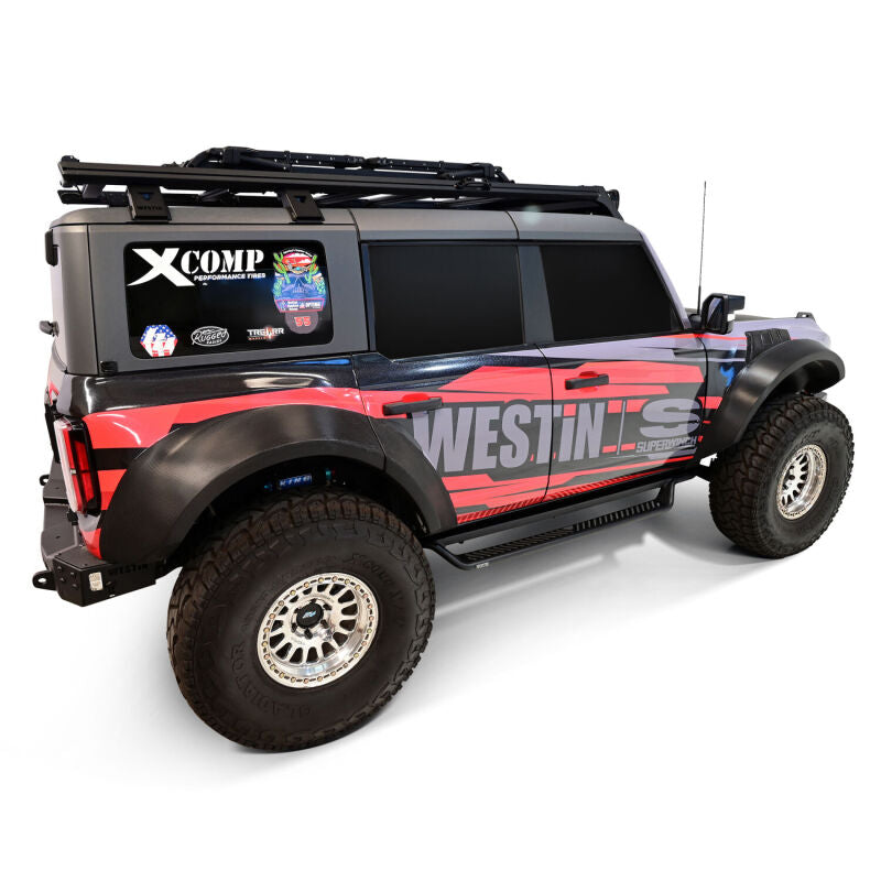 WES Running Boards - Outlaw - Westin 21-25 Ford Bronco 4dr (Excl. Sport) Outlaw Drop Running Boards - Tex. Blk
