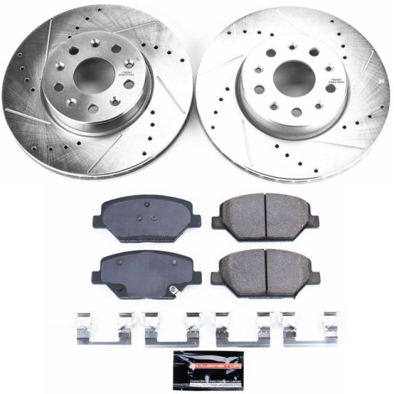 PSB Z23 Evolution Kit - Power Stop 16-19 Chevrolet Camaro Front Z23 Evolution Sport Brake Kit