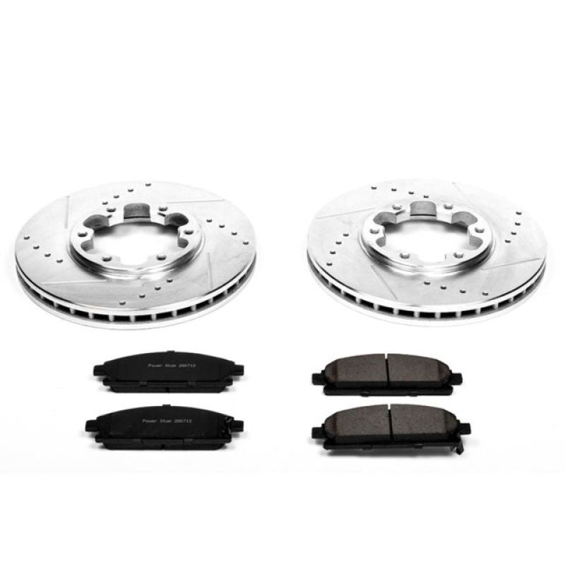 PSB Z23 Evolution Kit - Power Stop 96-98 Nissan Pathfinder Front Z23 Evolution Sport Brake Kit