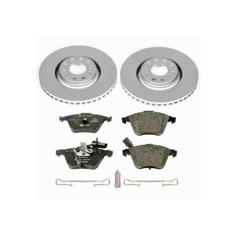 PSB Euro-Stop Kit - Power Stop 02-04 Audi A6 Quattro Front Euro-Stop Brake Kit