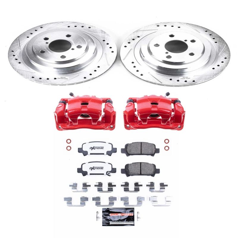 PSB Z26 Street Kit w/Cals - Power Stop 05-09 Subaru Legacy Rear Z26 Street Warrior Brake Kit w/Calipers