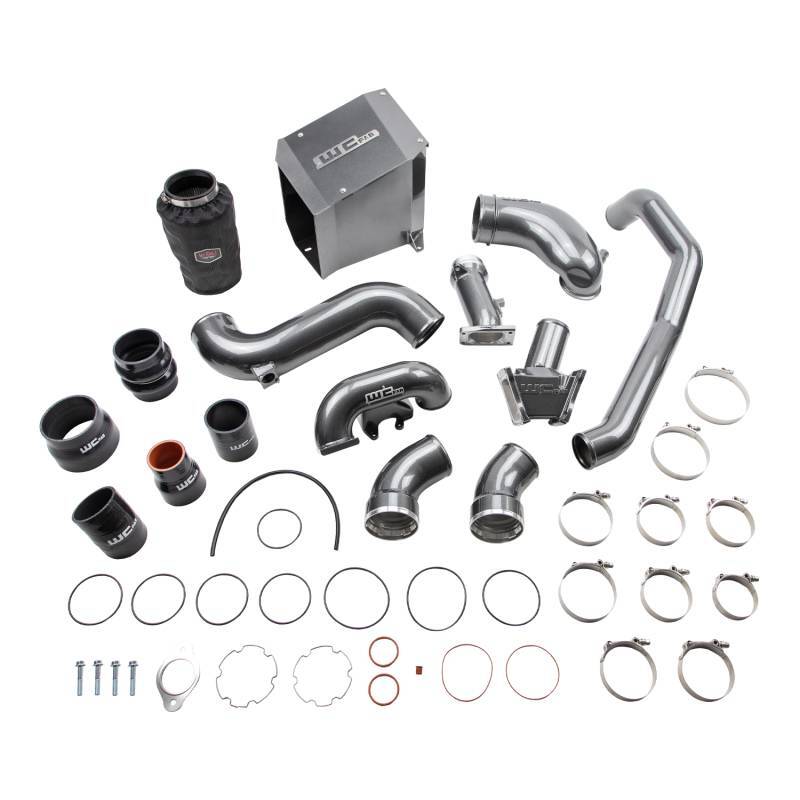 WCF Intake Kit - Stage 2 - Wehrli 06-07 Chevrolet Duramax 6.6L LBZ Stage 2 High Flow Intake Bundle Kit - Candy Red