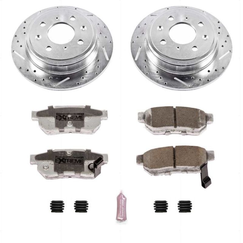 PSB Z26 Street Warrior Kit - Power Stop 90-01 Acura Integra Rear Z26 Street Warrior Brake Kit