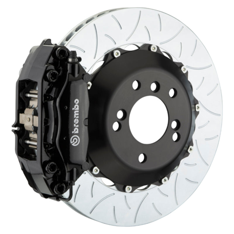 BRB Big Brake Kits - Brembo 01-06 LS430 Rear GT BBK 4 Piston Cast 2pc 345x28 2pc Rotor Slotted Type-3-Red
