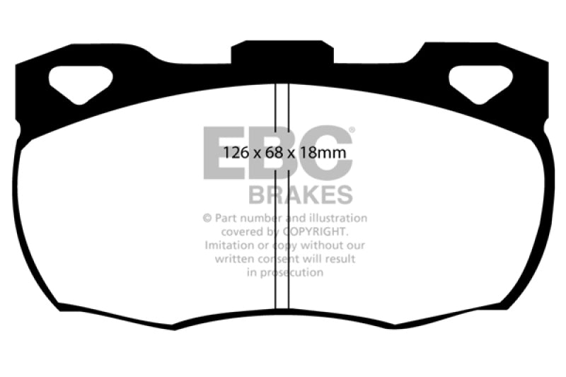 EBC Greenstuff Brake Pad Sets - EBC 92-97 Land Rover Defender Greenstuff Front Brake Pads