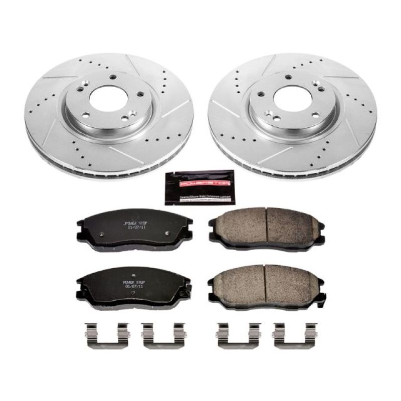 PSB Z23 Evolution Kit - Power Stop 03-05 Hyundai XG350 Front Z23 Evolution Sport Brake Kit