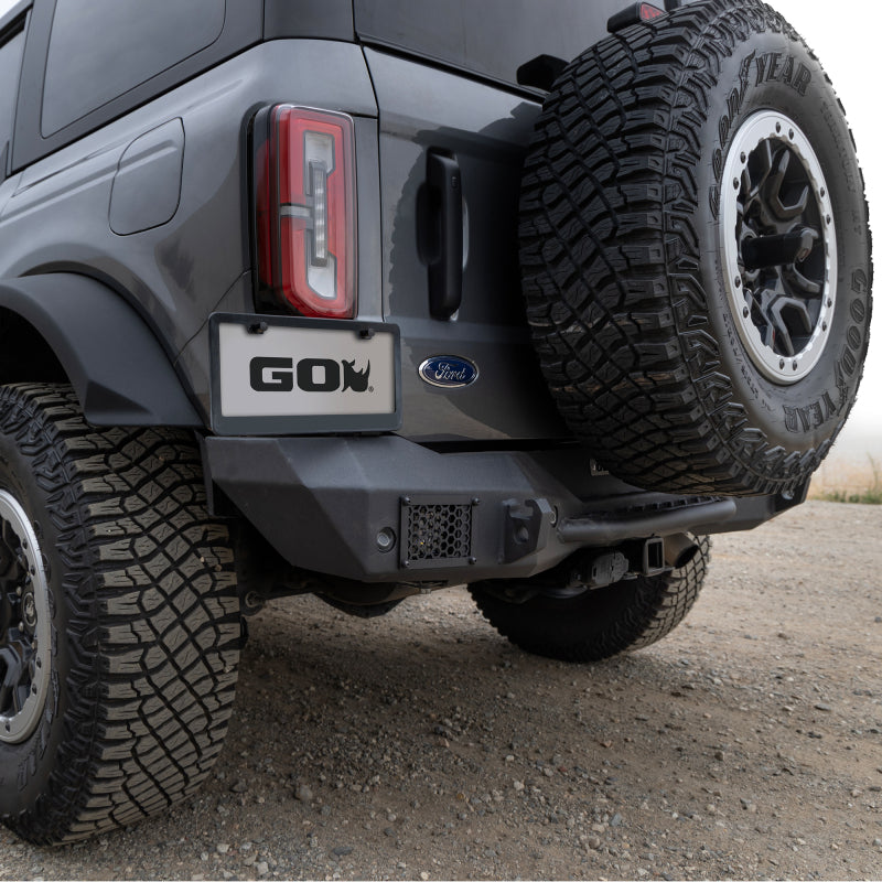 GOR Rockline Bumper - Go Rhino 21-24 Ford Bronco 2/4dr (Excl. Sport) Rockline Rear Full Width Bumper